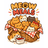 Meow Meals Katzenkorb Snackfreude
