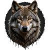 Wolfsblick Digitalporträt