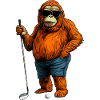 Orang Utan Golf Affe