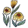 Daisy Meadow Aquarellblüte