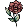 Crimson Rose Aquarell-Skizze