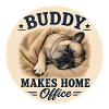 Buddy Makes Home Office – Bulldogge