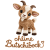 Kuschelige Ziegenplüschfigur