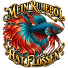 Bunter Betta mit Prunkflossen