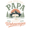 Ein echter Papa zieht Wohnwagen