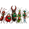 Christmas Bugs – Lustige, festliche Comic-Insektentruppe