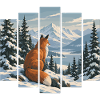 Fuchs im Winterwald - Verschneite Berglandschaft