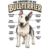 Lustiges Bullterrier Anatomie Hundebesitzer Spruch