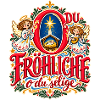 O du fröhliche Weihnachtspullover Engel Krippe
