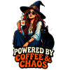 Kaffee Chaos Boho-Girl & Katze
