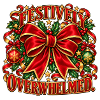 Festively Overwhelmed – lustiger Weihnachtsspruch