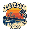 Galveston Pier Sunset Texas