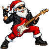 Rockender Weihnachtsmann