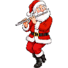 Weihnachts-Santa Flötenmelodie