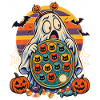 Halloween-Gespenst mit Token-Board-Panik