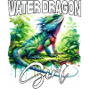 Wasserdrache Girl Lizard Water Dragon