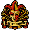 Narrenkapelle Fasching Narrenmaske Linolschnitt
