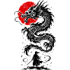  Samurai Japanischer Drache