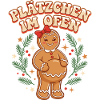 Weihnachtsoutfit Schwanger Plätzchen im Ofen