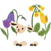 Lamm Blumen Kinder Geschenkidee