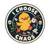 I Choose Chaos Duck Badge