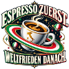 Espresso zuerst. Weltfrieden danach.