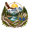 Mondlichtwald Bergsee Kreis