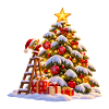 Winterlicher Weihnachtsbaum mit Stern Wenuma 