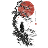 Roter Mond, Bonsai und Samurai