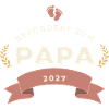 Befördert zum Papa 2027 – Abzeichen