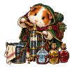 Meerschweinchen-Alchemist mit Zaubertränken