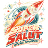 Super Salut Feuerwerk Retro Rakete