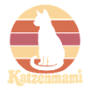 Katzenmami – Katze vor Retro-Sonne