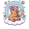 Kawaii Capybara Pickleball-Liebhaber
