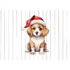 WeihnachtsBeagle mit Santa Hut