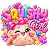 Squishy Girl Glitzerherz