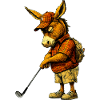 Esel Golfer / Golf Esel