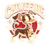 Chineenie Hund Retro Cartoon