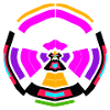 Neon Mandala Farbkreis