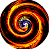 Feuerwirbel Spirale Hitzekunst