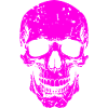 Neon Totenkopf Silhouette