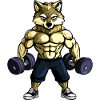 Starker Wolf / Bodybuilding