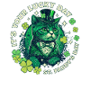 Glückskatze zum St. Patrick's Day