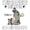 Waschbär Yoga Duftkerze