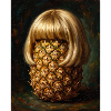 Ananas Perücke