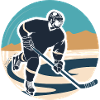 Eishockeyspieler Grafik