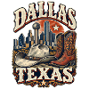 Dallas Texas Cowboy Skyline