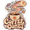 Kaffeekomet Kosmos-Illustration