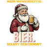 Wunschzettel: Bier. Selbst genehmigt.
