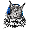 Katzenkopf mit Kopfhörern Bergabenteuer